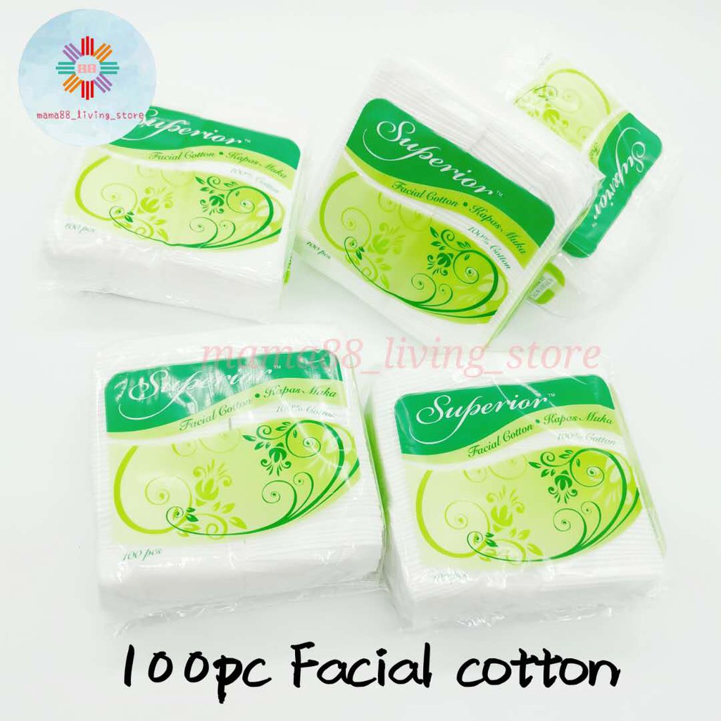 Buy Ready Stock K371 2 Superior Facial Cotton Kapas Muka 100pcs 卸妆棉 Seetracker Malaysia