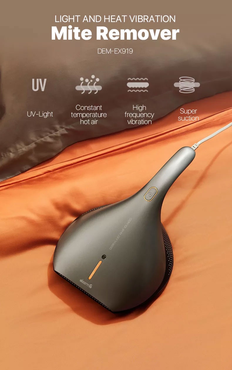 Deerma EX919 CM818 New Dust Mite Vacuum Cleaner Bed Handheld Remover