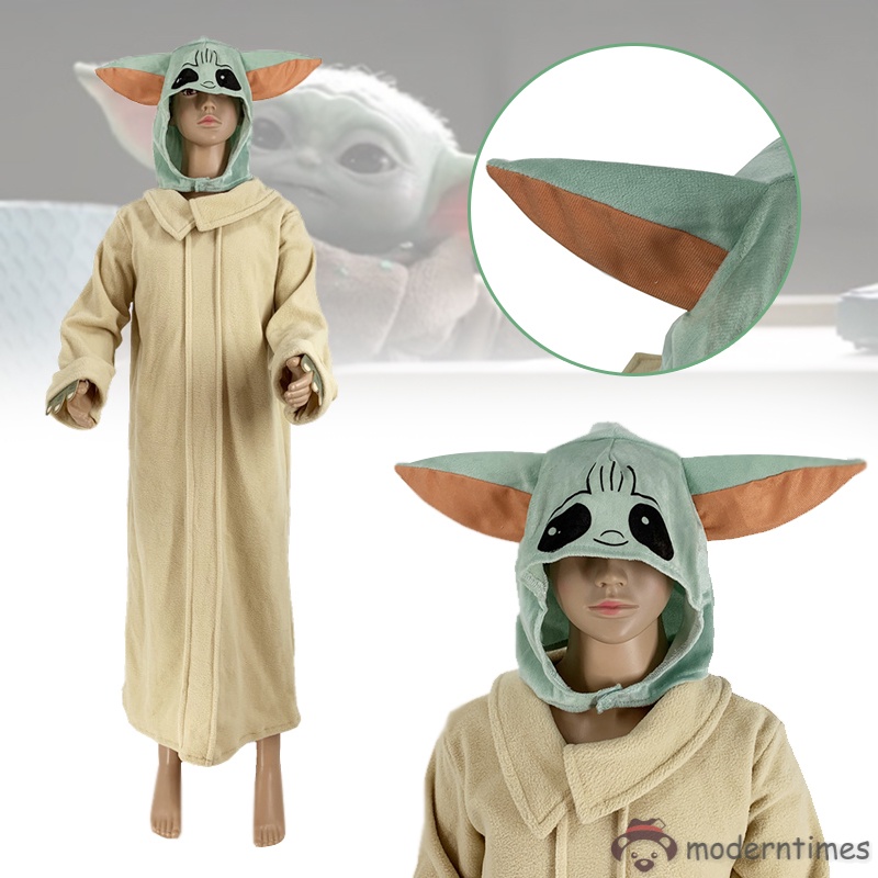 Baby Yoda Robe for Kids Star War Mandalorian Figure Role Play Costume