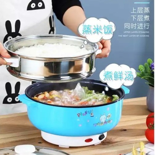 (28cm/ 30cm) Multifunction Non Stick Electric Cooker Steamer Rice ...