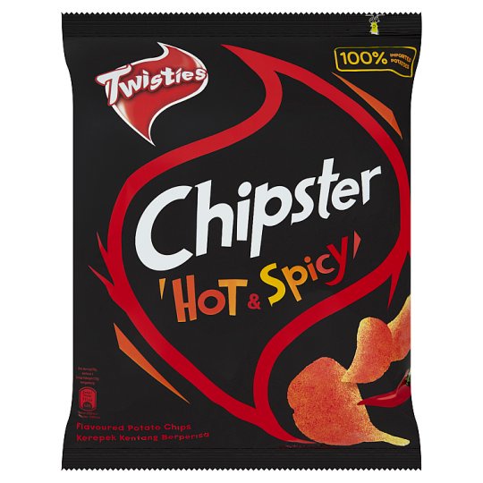 READY STOCK Twisties Chipster Hot & Spicy Flavoured Potato Chips 60g ...