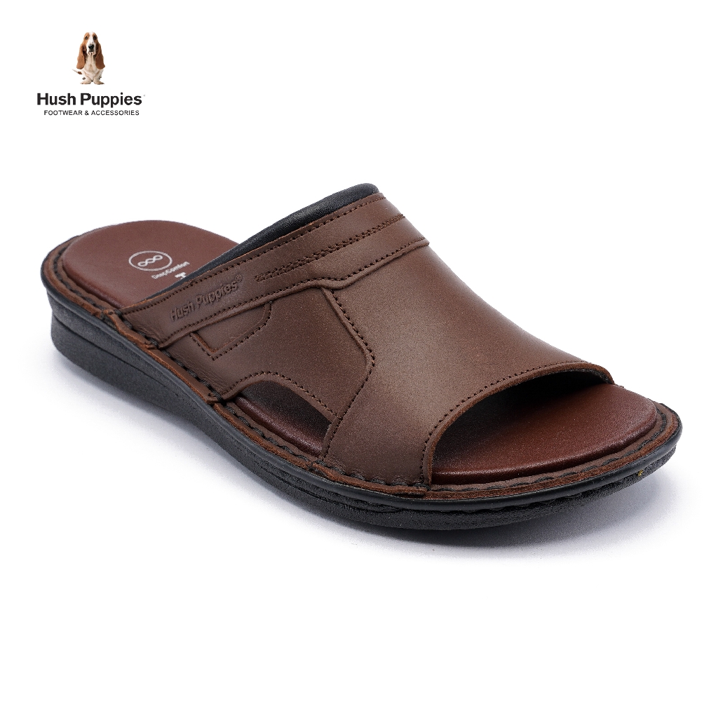 hush puppies men's leather sandals