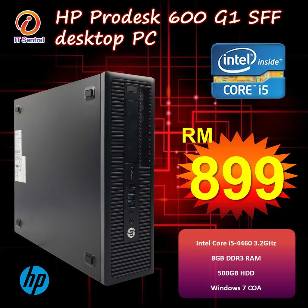 480gb Ssd 16gb 4th Gen I7 Hp Prodesk 600 G1 Desktop Pc