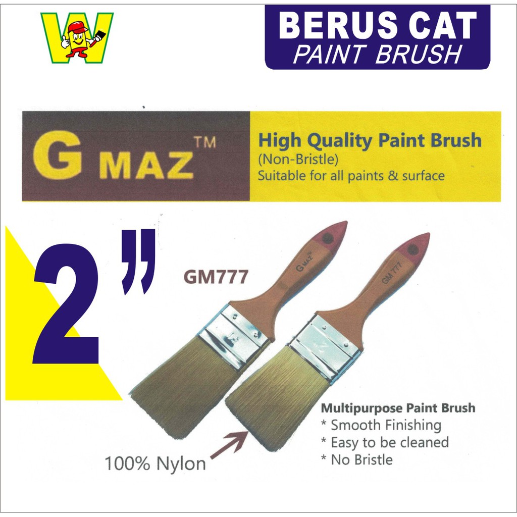 Buy 2 Berus Cat Paint Brush 2 Inchi Width Gm7772 Painting Tools Seetracker Malaysia