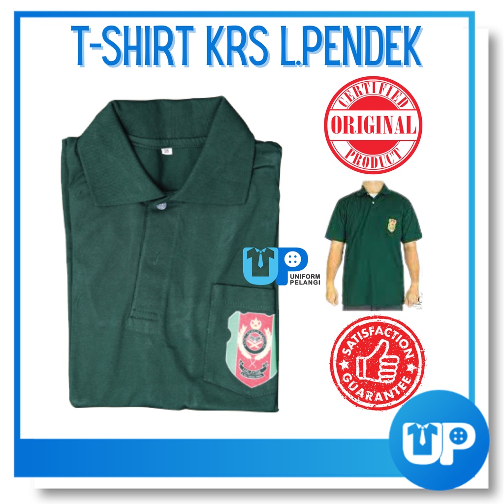 Tshirt Krs Baju Tshirt Krs Sekolah Menengah Lengan Pendek Lengan Panjang Berkolar Baju Tshirt Kadet Remaja Sekolah Shopee Malaysia