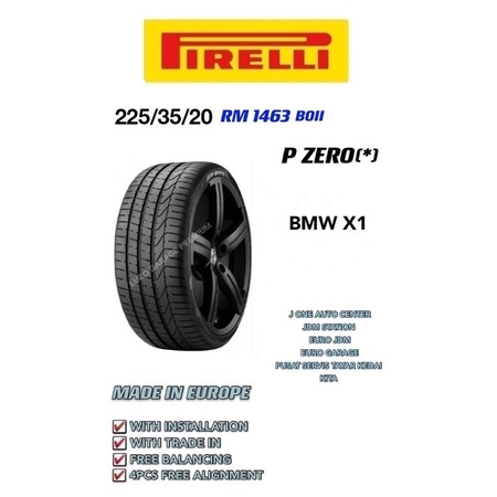 Pirelli P Zero Runflat Tire For Bmw X Shopee Malaysia