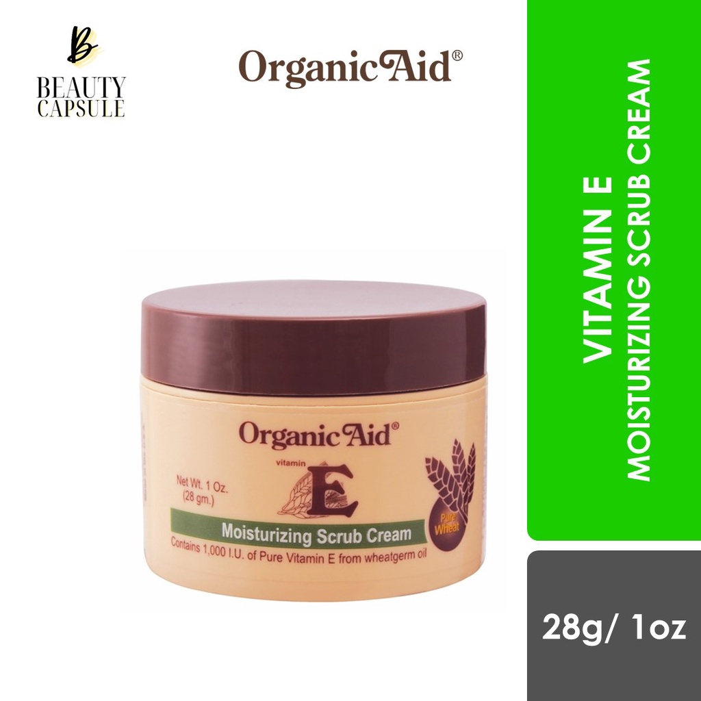 [EXP SEP23] ORGANIC AID Moisturizing Scrub Cream (1Oz/28g) Shopee