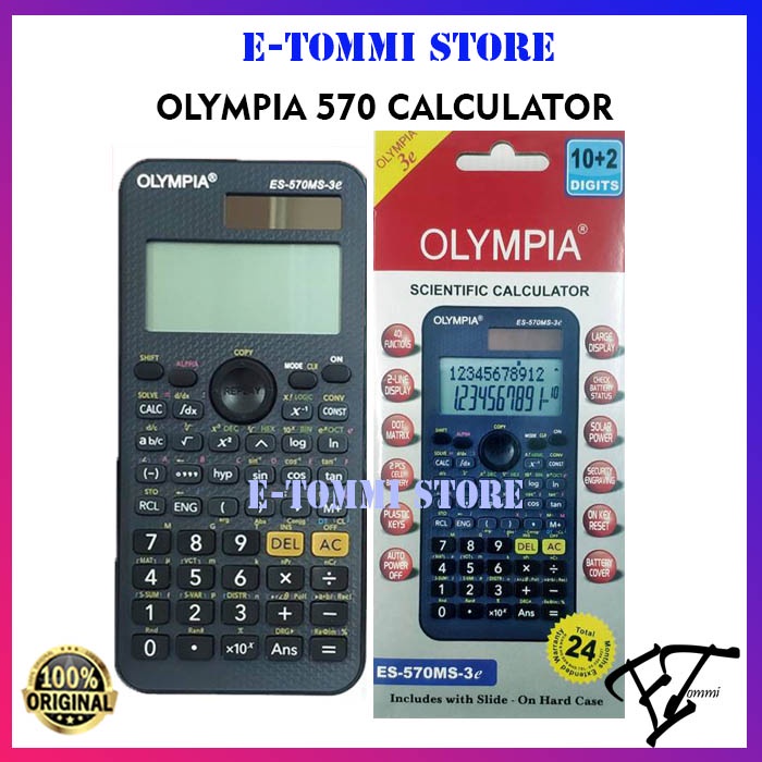 Olympia ES-570MS Scientific Calculator approved by Ministry of Education Malaysia