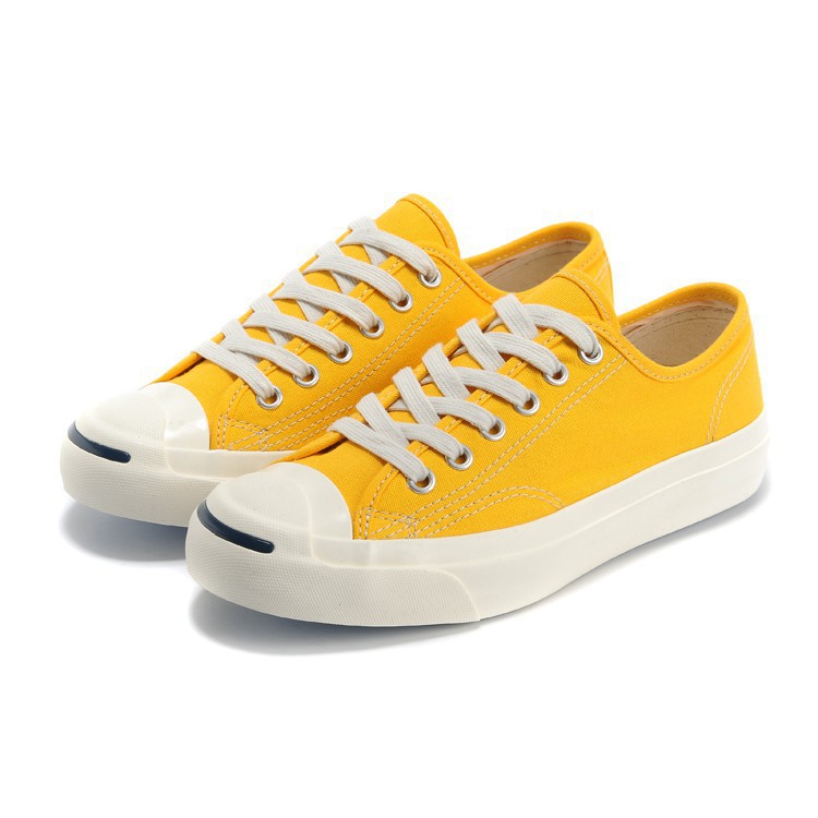 Top Sneakers Canvas Shoes Yellow/white 
