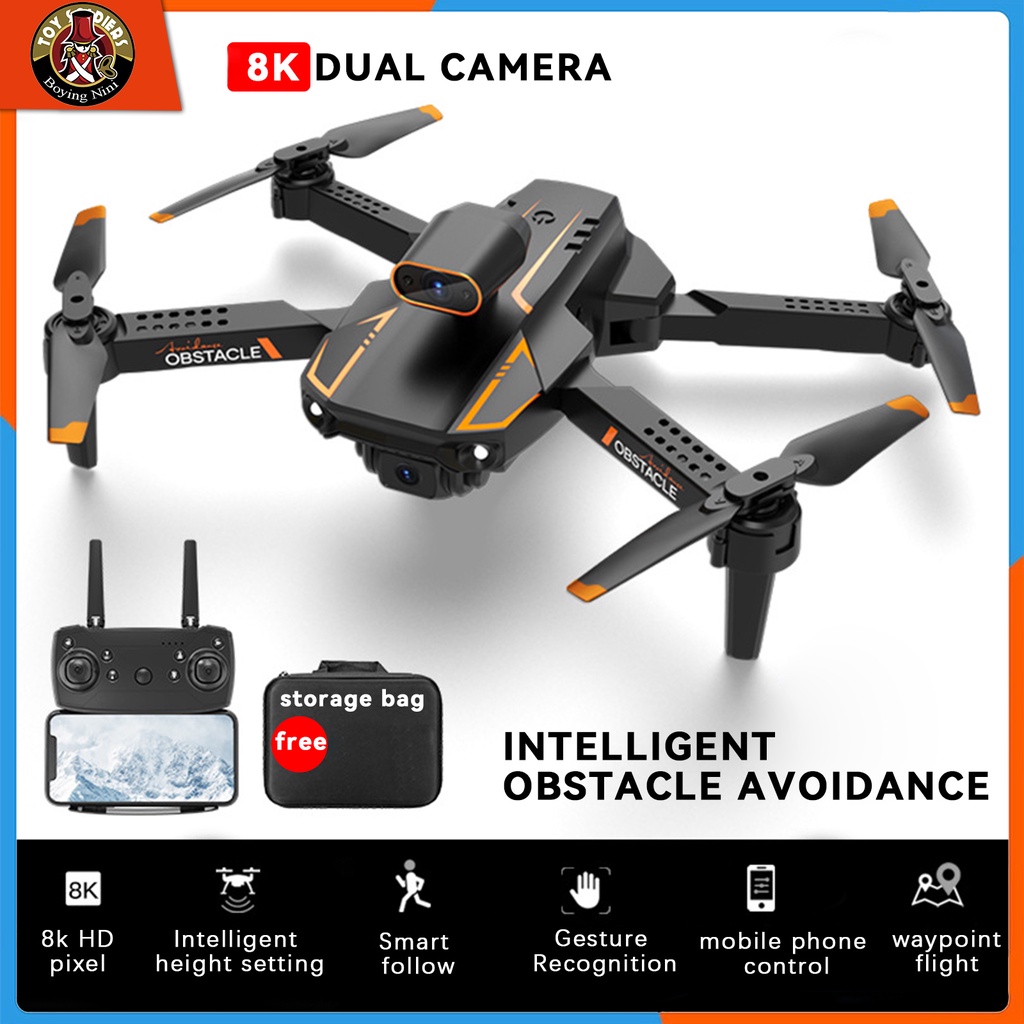 ［英文摘要］พับหลีกเลี่ยงสิ่งกีดขวาง UAV 8K HD ภาพถ่ายทางอากาศกล้องคู่กล้องวิฟฟี่ FPV มุมกว้างมุมกว้าง 6-channel ยาวต่อเนื่อง