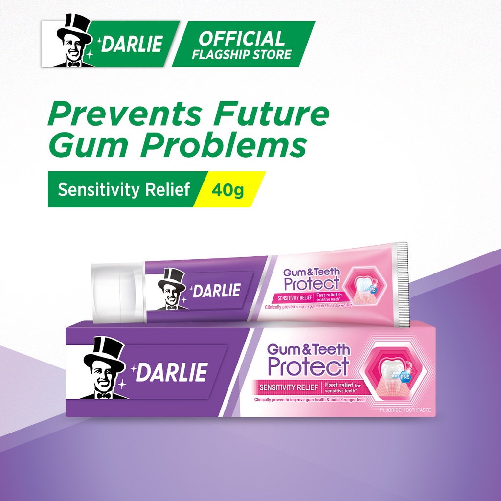 Darlie Gum & Teeth Protect Toothpaste Sensitivity Relief 40g Shopee