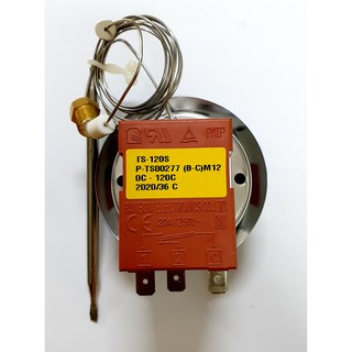 Rainbow TS 120 SB C Adjustable Thermostats 16A 250V 0°C 120°C Shopee