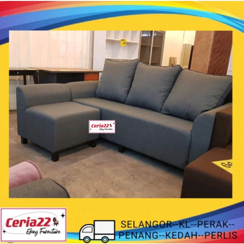 [READY STOCK]3 Seater L-Shape Sofa / Kerusi Ruang Tamu / Relax Sofa ...