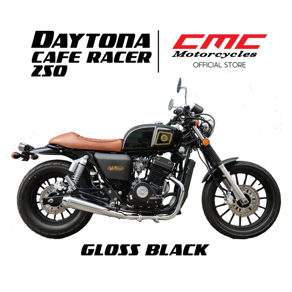 Cmc Daytona 250 Cafe Racer Color Gloss Black Shopee Malaysia