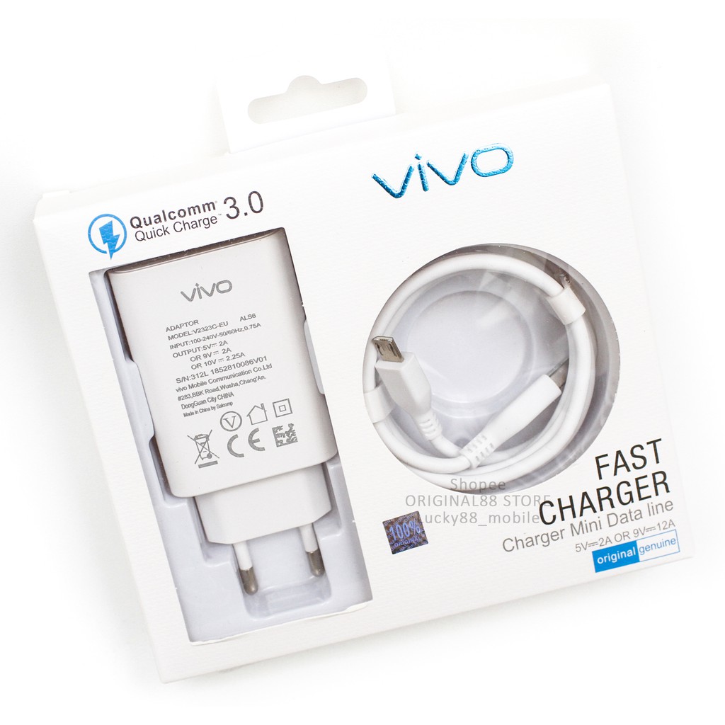 ORIGINAL 100% VIVO CHARGER V19 V17 S1 PRO S1 Z1 V15 V11