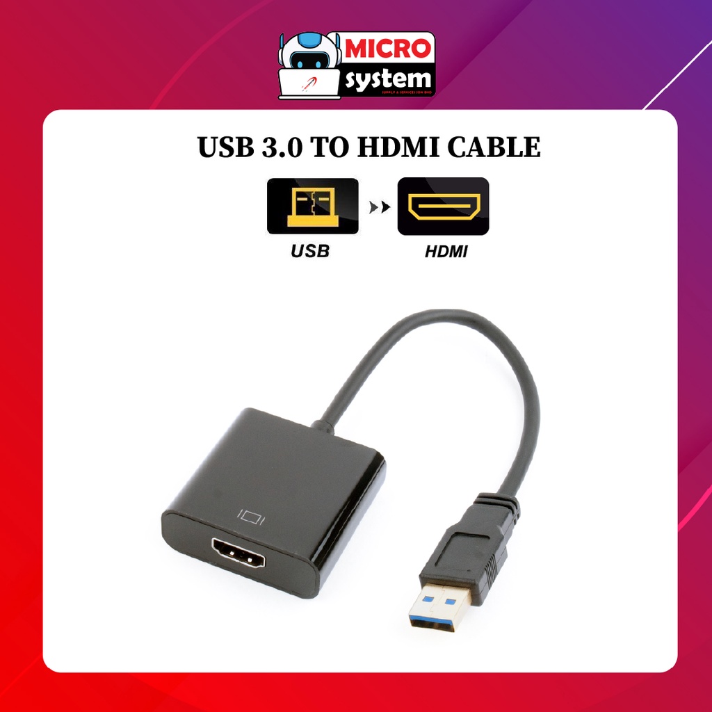 USB 3.0 TO HDMI CONVERTER Shopee Malaysia