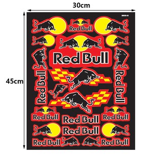 45cmX32cm Red Bull Helmet Graphic Bike Sticker | Shopee Malaysia