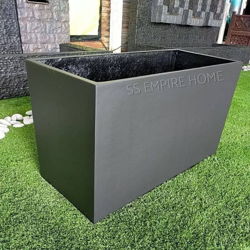 RUDI PB4 Matte Extra Large Fiberglass Planter Box Premium Garden Flower