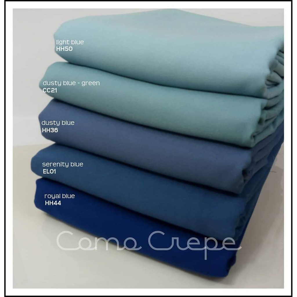  Kain  Como Crepe  Plain Bidang 60 Shopee Malaysia