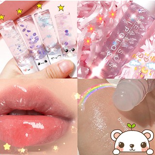 🇲🇾 TEAYASON Cute Shiny Colorless Lip gloss Moisturizing Lip Balm Transparent Clear Lip Oil Lips Tint Care Plumper