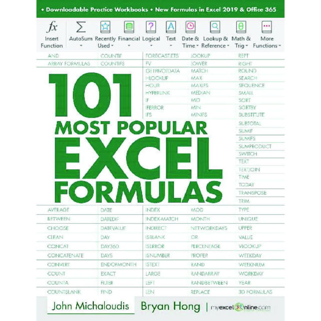 101 Most Popular Excel Formulas (Microsoft Excel ebook)