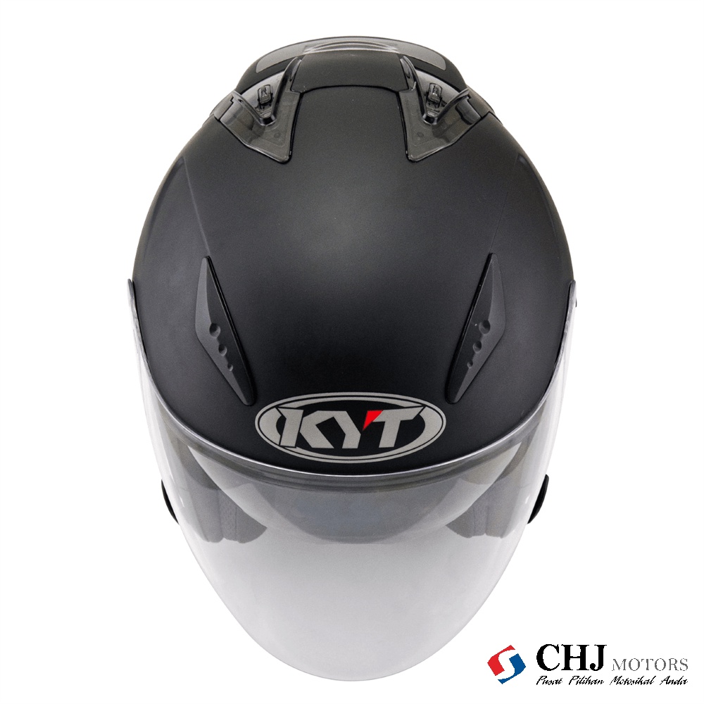 KYT Hellcat Plain Anthracite Matt Black Shopee Malaysia