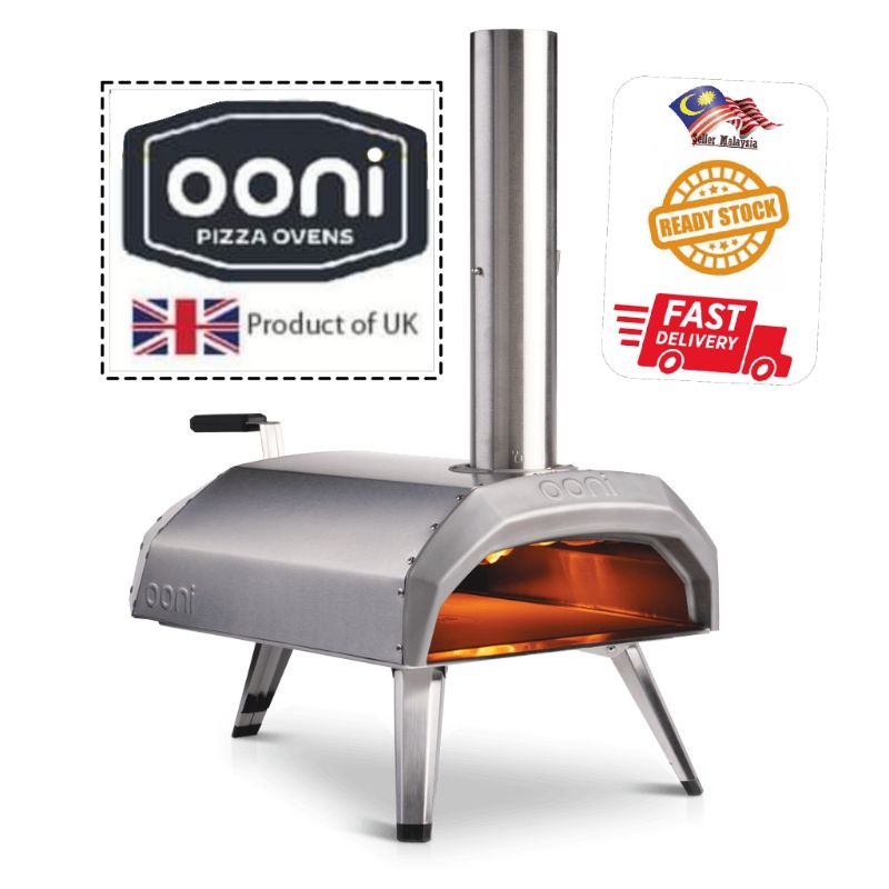 Original UK OONI KARU 12 Multi-Fuel Wood Fired Pizza Oven with Pizza stone