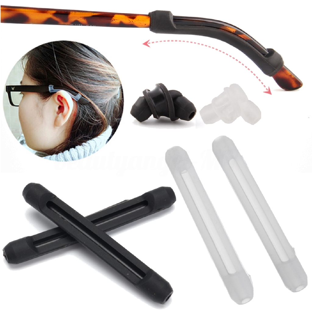 1Pairs Temple Hook Tip Eyeglass Glasses Spectacles Ear Grip Anti Slip