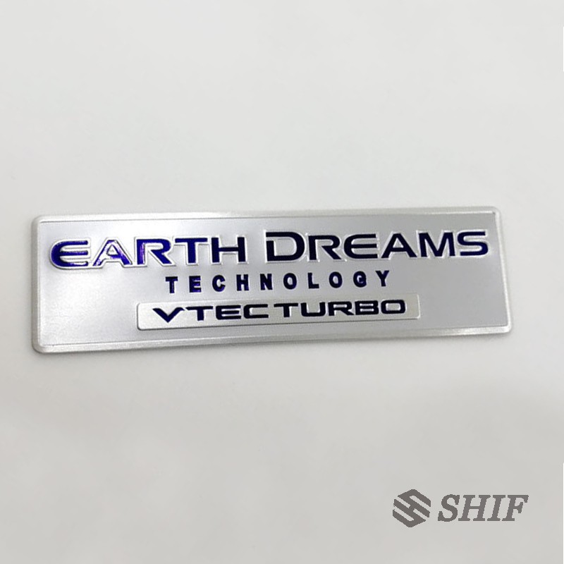 1 X Metal Earth Dreams Vtec Turbo Logo Badge Emblem Fit For Honda