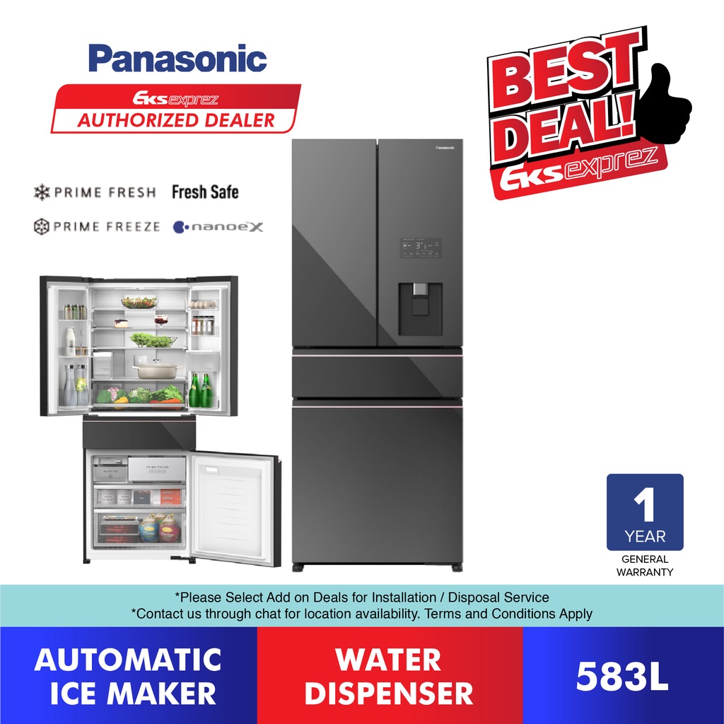 Panasonic Premium 4door Inverter Fridge (583L) NRYW590YMMM