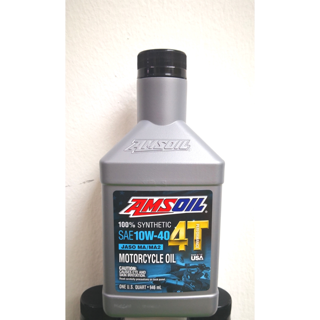 AMSOIL MC4 10W40 100% SYNTHETIC 4T MOTORCYCLE OIL MADE IN USA | Shopee