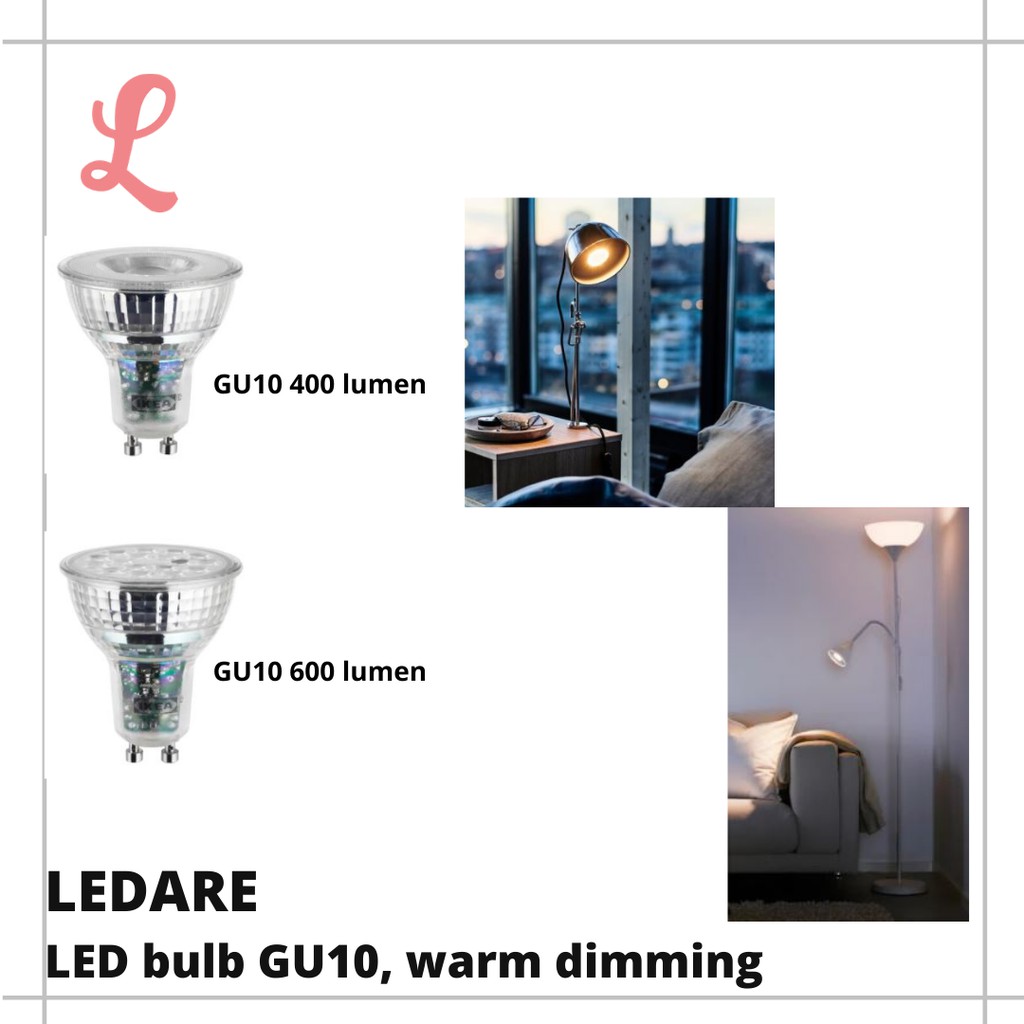 Head Invite animal LEDARE/FSL LED BULB GU10 400/600 lumen - Warm Dimmable Light Bulb | Shopee  Malaysia