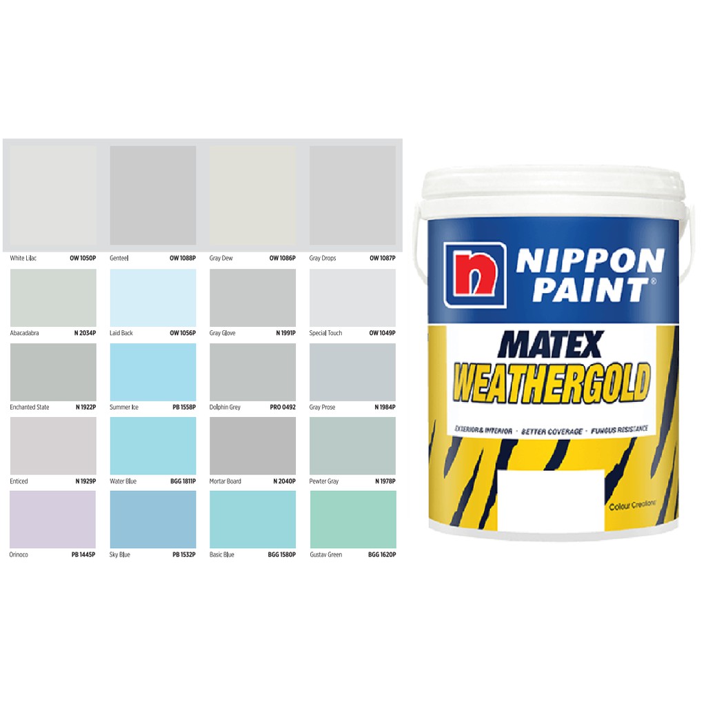 Nippon WeatherGold Exterior Wall 5 Liter Cat Luaran Warna