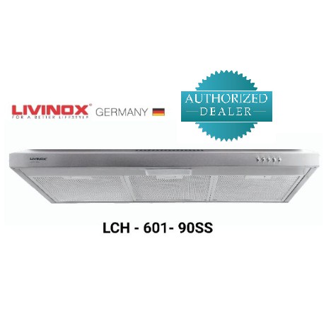 LIVINOX STAINLESS STEEL SLIM COOKER HOOD LCH-601-90SS