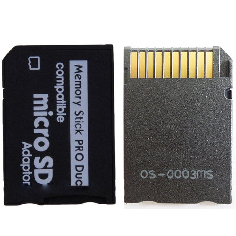 2pcs Micro SD to Memory Stick MS Pro Duo PSP Card Adapter Converter ***support up to 128GB