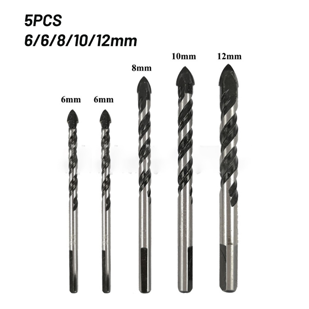 Details about   Hex Shank Drill Bit Glass Cross Spear Head Tungsten Carbide Tip 6/8/10/12mm 