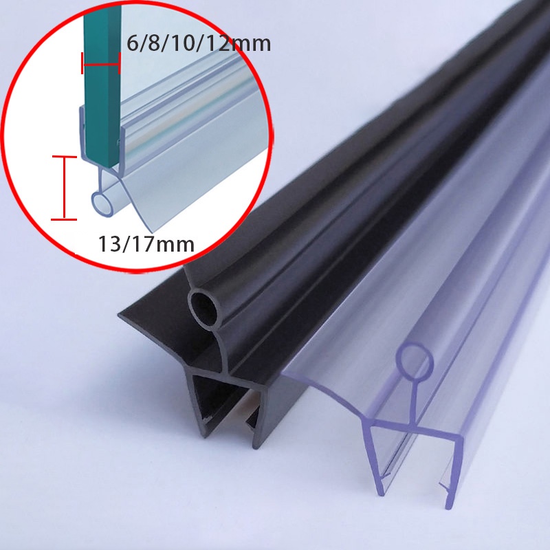 70CM Shape Glass Door Sealing Strips Silicone Rubber Window Glass Seal