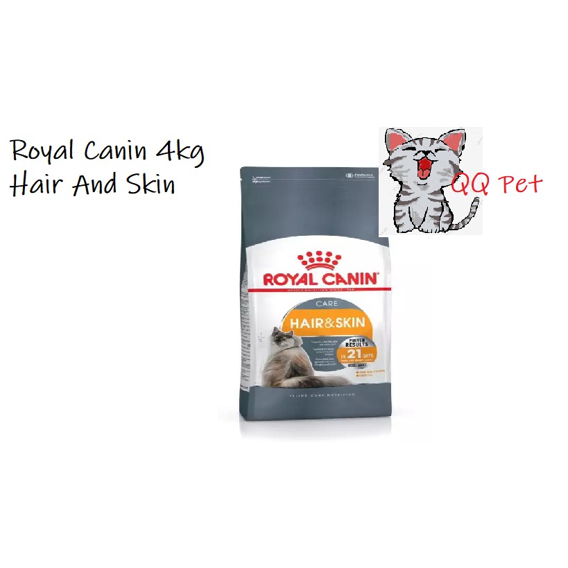 Royal Canin Hair And Skin Cat Dry Food 4kg Shopee Malaysia