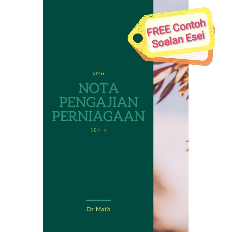 Nota Stpm Pengajian Perniagaan Penggal 2 Sem 2 Shopee Malaysia