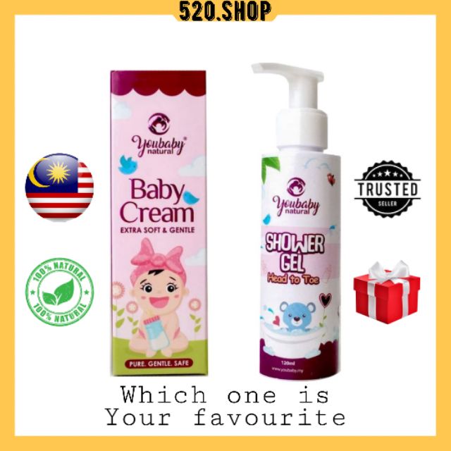 Youbaby Cream Youbaby Shower Gel Baby Cream Shower Gel Krim Bayi