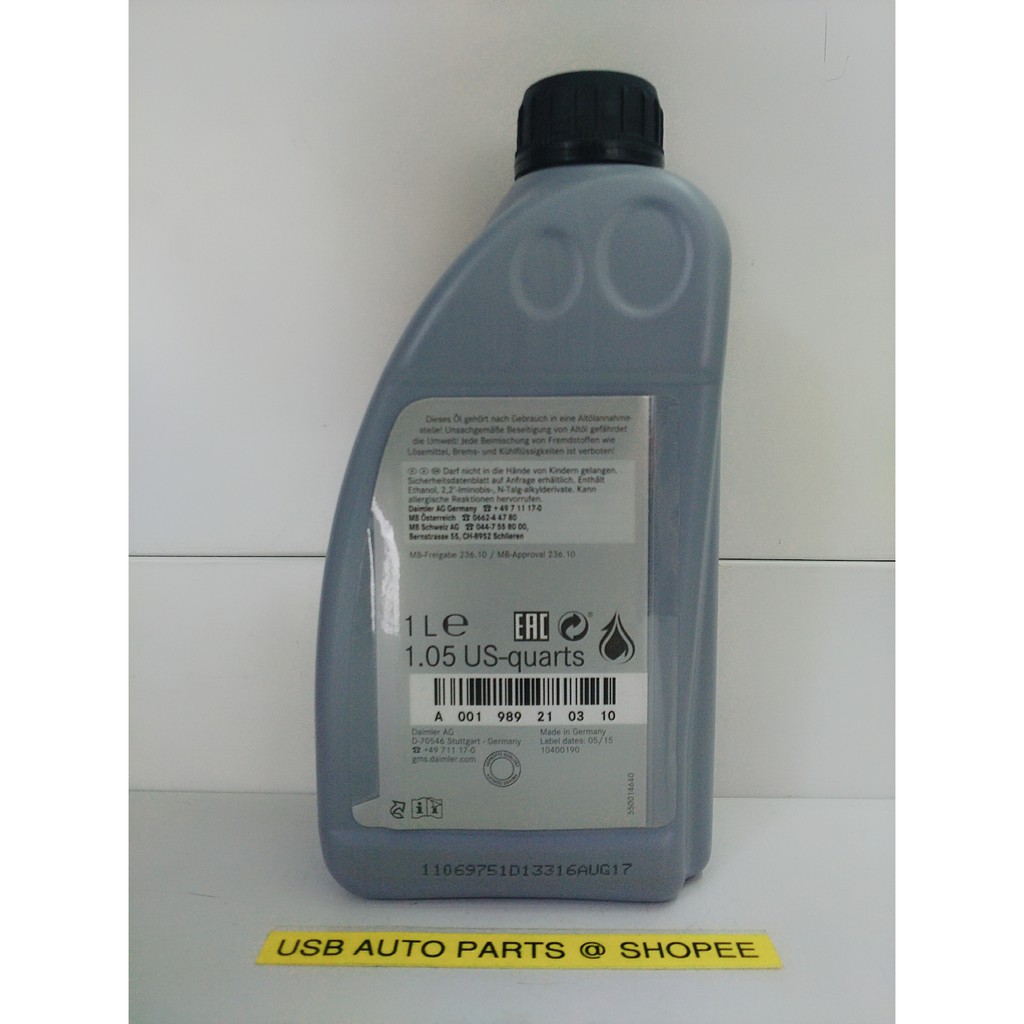 Original Mercedes Benz Automatic Transmission Fluid Atf Mb 236 1 Malaysia