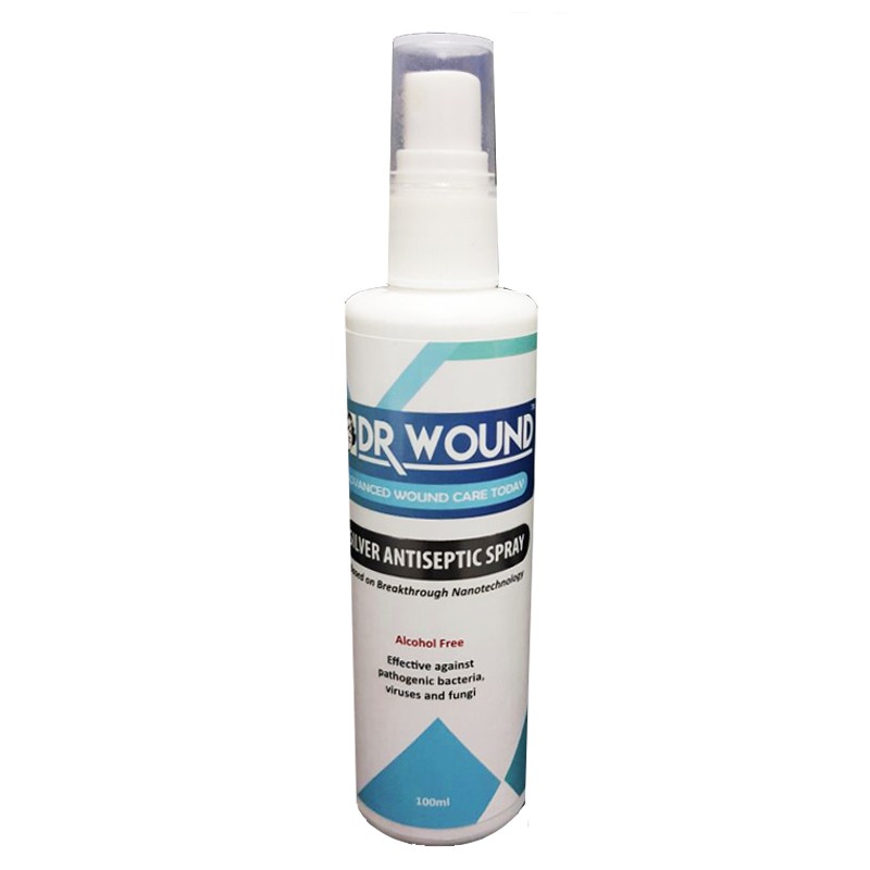 DR WOUND SILVER ANTISEPTIC SPRAY 100ML or 50ml (Exp01/2022) Shopee