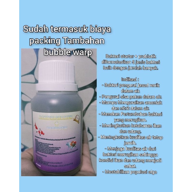 Starter Bacteria + Probiotics 100 ml / Probiotic starter / aquarium