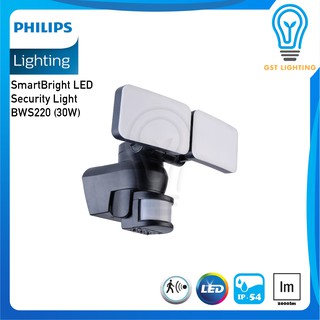 Philips Bws220 Smartbright Led Pir Motion Sensor Twin Spot Led Security Light Shopee Malaysia