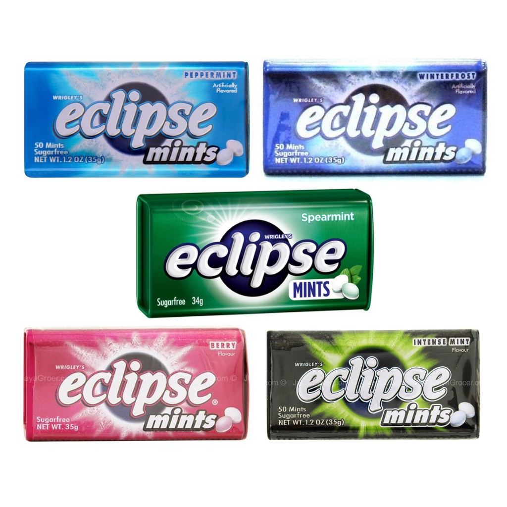 [Ready Stock] Wrigley's Eclipse Mint Sweets 50's tablets per unit (35g