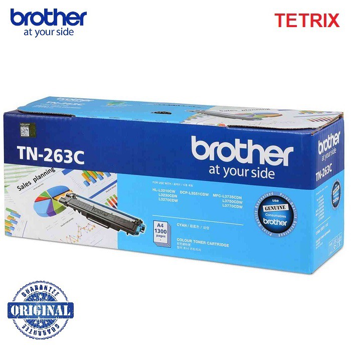 Brother TN-263C Original Toner Cartridge HL-L3230CDN / DCP-L3551CDW ...