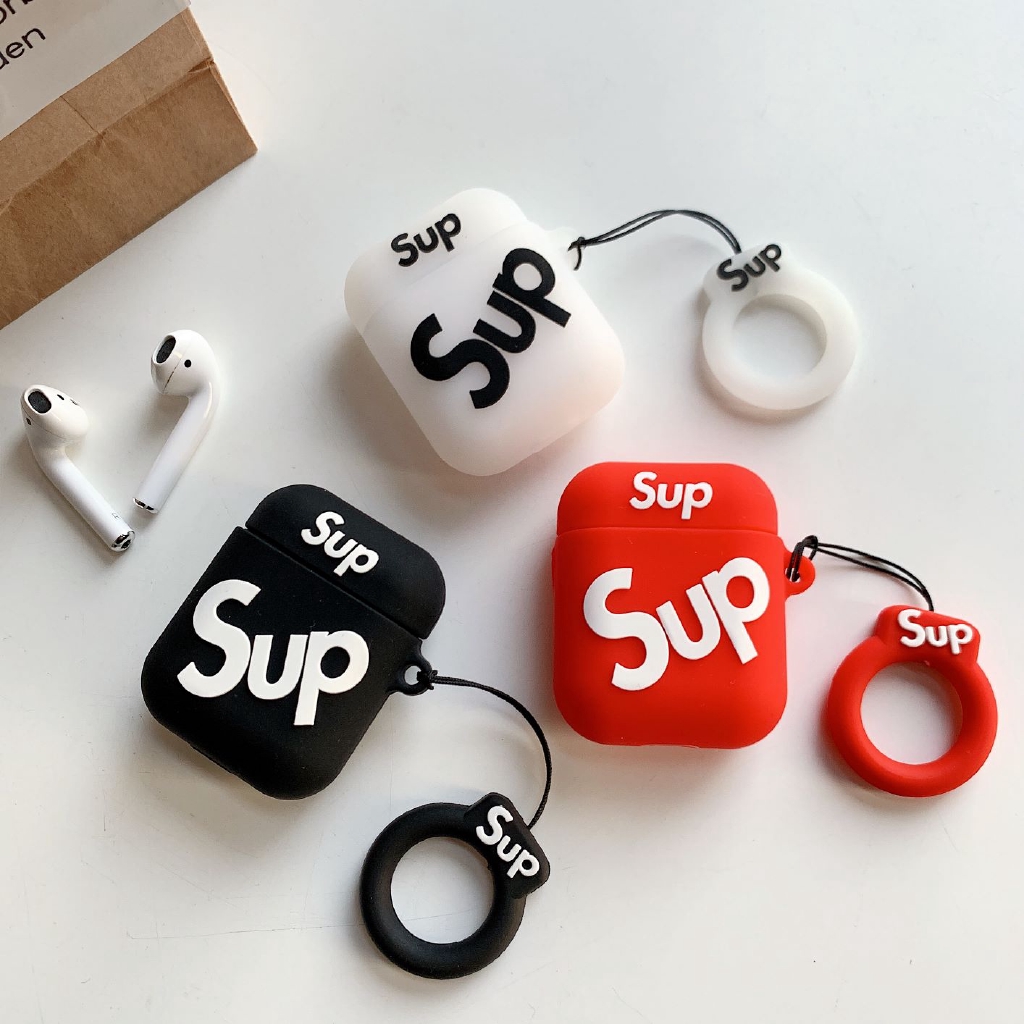 SUPREME For Apple Airpods Case Bag Protector Punch Portable