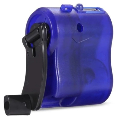 Hand Crank Emergency Power Charger (BLUE)