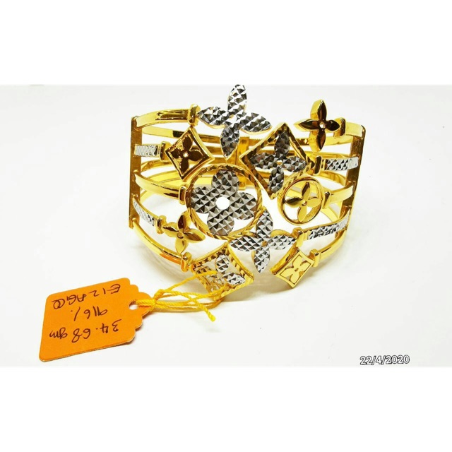 Gelang Lv 16 16 5cm 34 68g Emas 916 Tulen