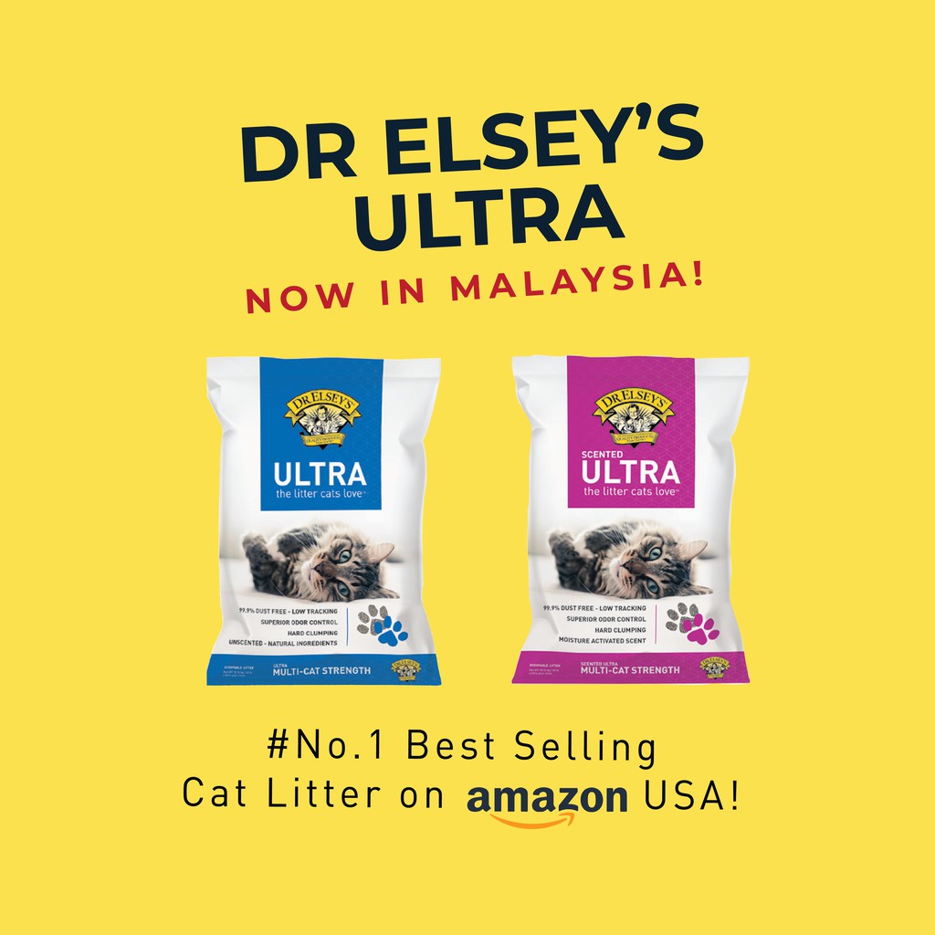 Dr Elsey's Ultra Premium Clumping Cat Litter 18.14kg (Large) Shopee